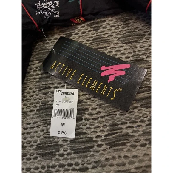 Active Elements Vintage 80s Windbreaker Jacket Women's Ugly Christmas Size M NWT - Picture 9 of 11